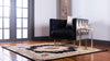 Versailles Elegance Collection Area Rug -  Vincennes Square Black  lifestyle 56