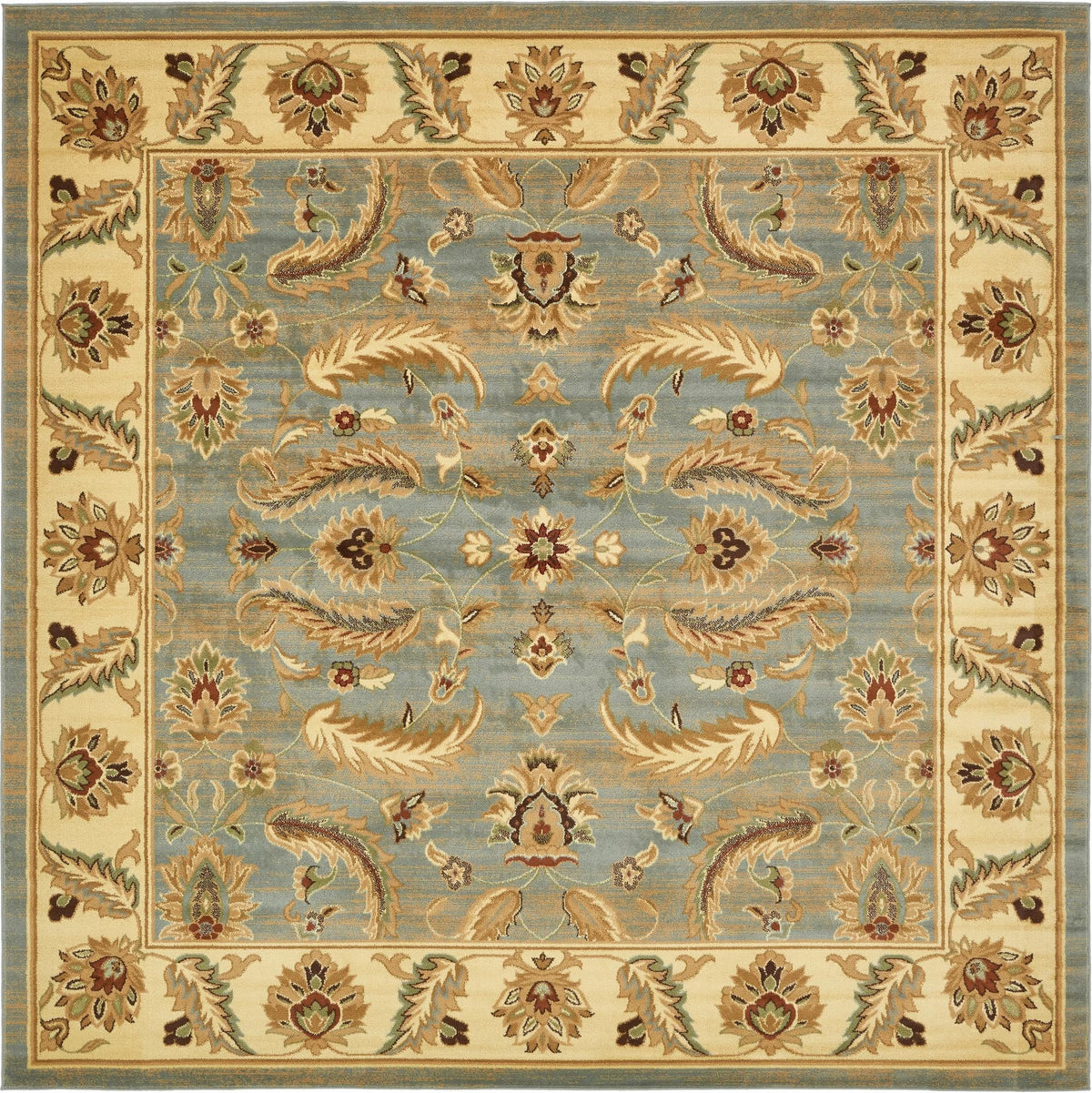 Jaipur Elegance Collection Area Rug -  Lal Square Light Blue  lifestyle 96