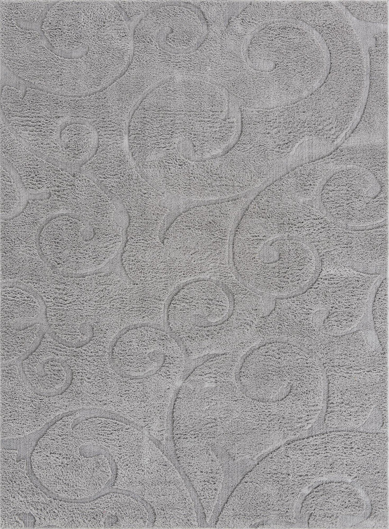 Botanical Bliss Shag Collection Area Rug - Blossomdale Rectangle Light Gray  lifestyle 4