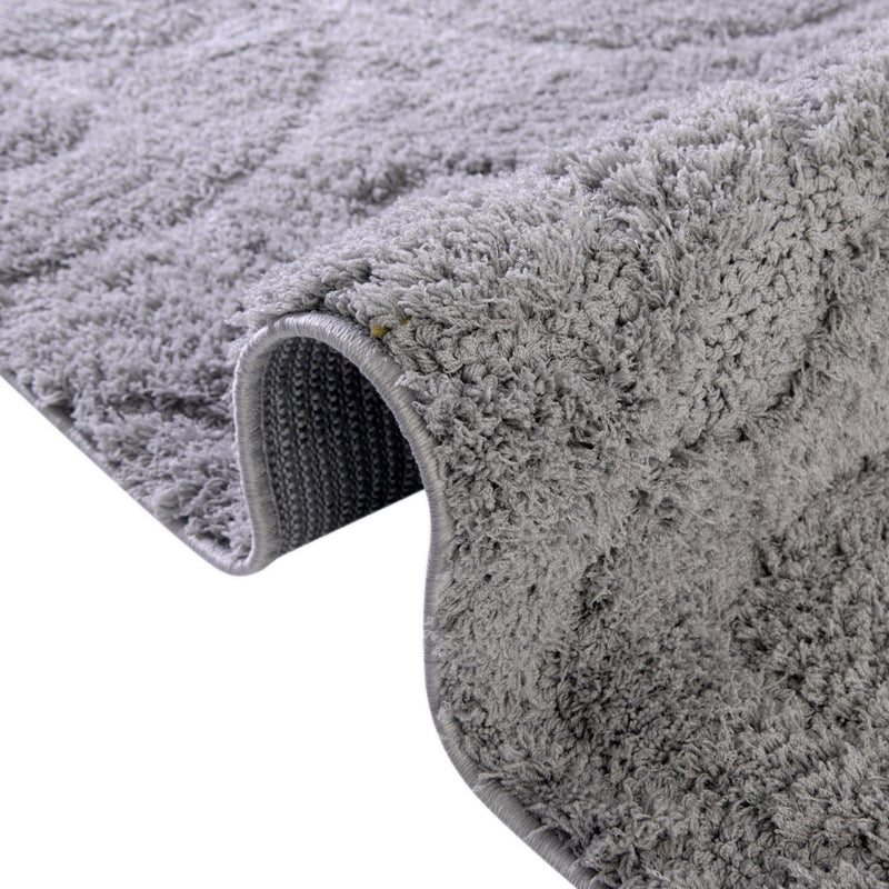 Botanical Bliss Shag Collection Area Rug - Blossomdale Rectangle Light Gray  lifestyle 98