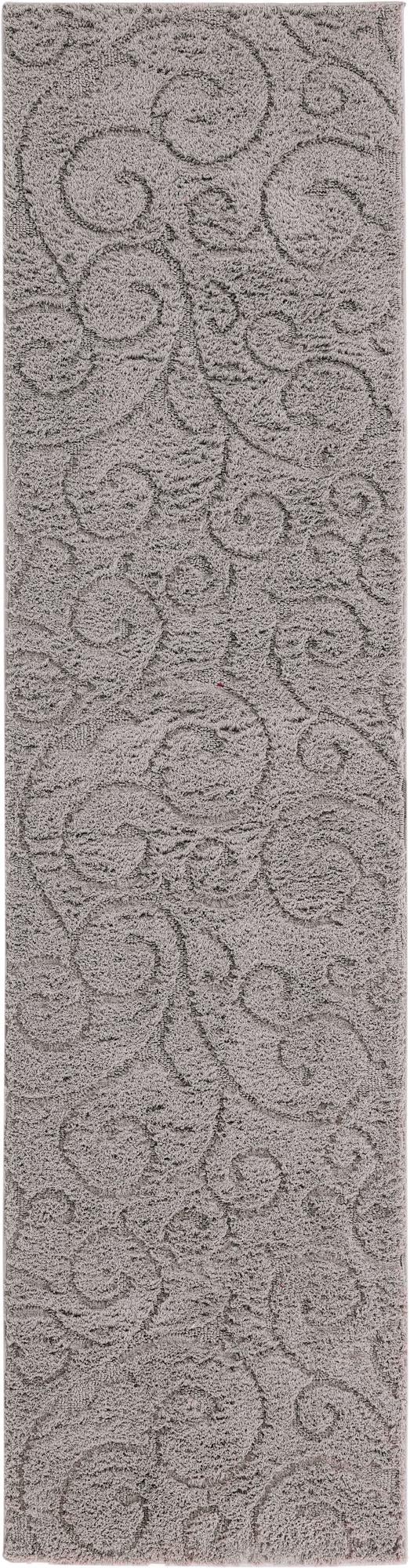 Botanical Bliss Shag Collection Area Rug - Blossomdale Runner Light Gray  lifestyle 183