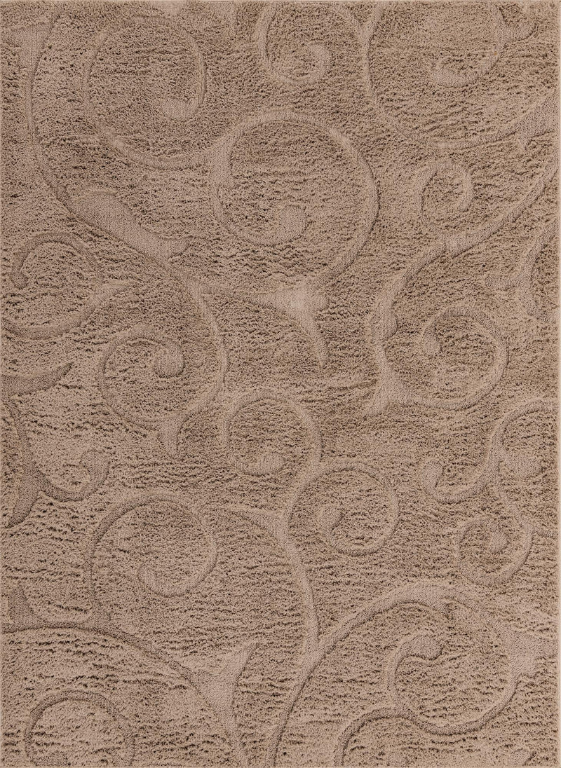 Botanical Bliss Shag Collection Area Rug - Blossomdale Rectangle Beige  lifestyle 6