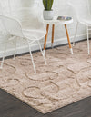 Botanical Bliss Shag Collection Area Rug - Blossomdale Rectangle Beige  lifestyle 21