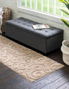 Botanical Bliss Shag Collection Area Rug - Blossomdale Runner Beige  lifestyle 173