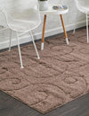 Botanical Bliss Shag Collection Area Rug - Blossomdale Rectangle Brown  lifestyle 22