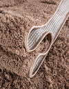 Botanical Bliss Shag Collection Area Rug - Blossomdale Rectangle Brown  lifestyle 130