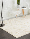 Botanical Bliss Shag Collection Area Rug - Blossomdale Rectangle Ivory  lifestyle 7