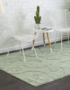 Botanical Bliss Shag Collection Area Rug - Blossomdale Rectangle Green  lifestyle 23
