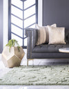 Botanical Bliss Shag Collection Area Rug - Blossomdale Rectangle Green  lifestyle 34