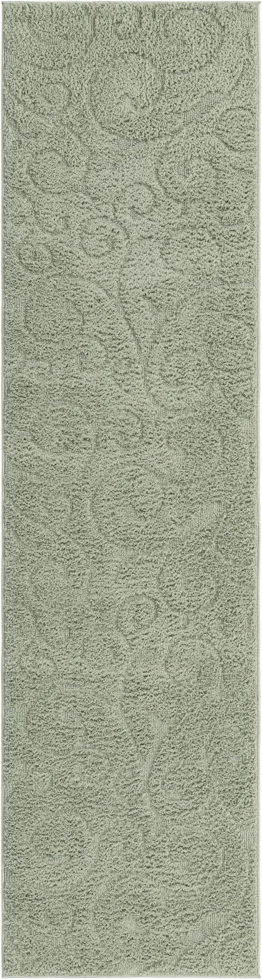 Botanical Bliss Shag Collection Area Rug - Blossomdale Runner Green  lifestyle 174