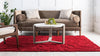 Botanical Bliss Shag Collection Area Rug - Blossomdale Rectangle Red  lifestyle 11
