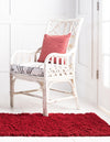 Botanical Bliss Shag Collection Area Rug - Blossomdale Runner Red  lifestyle 63