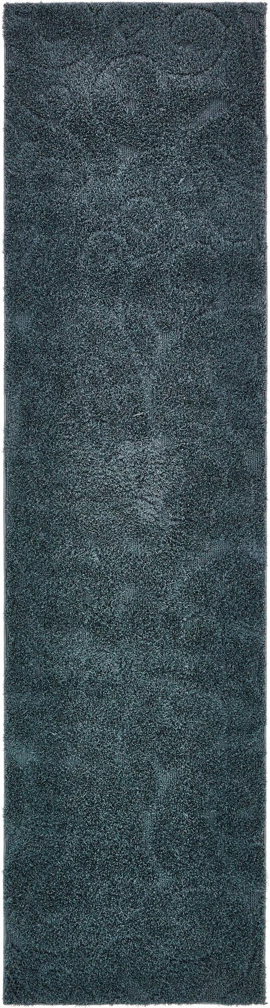 Botanical Bliss Shag Collection Area Rug - Blossomdale Runner Blue  lifestyle 171