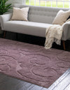 Botanical Bliss Shag Collection Area Rug - Blossomdale Rectangle Violet  lifestyle 25