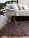 Botanical Bliss Shag Collection Area Rug - Blossomdale Rectangle Violet  lifestyle 36