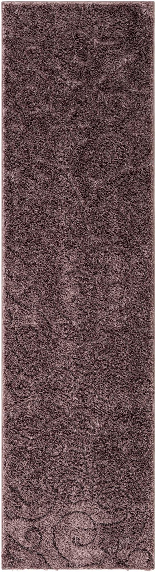 Botanical Bliss Shag Collection Area Rug - Blossomdale Runner Violet  lifestyle 187