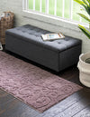 Botanical Bliss Shag Collection Area Rug - Blossomdale Runner Violet  lifestyle 177