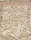 Botanical Bliss Shag Collection Area Rug - Blossomdale Rectangle Light Brown  lifestyle 11