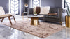 Botanical Bliss Shag Collection Area Rug - Blossomdale Rectangle Light Brown  lifestyle 27