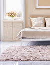 Botanical Bliss Shag Collection Area Rug - Blossomdale Rectangle Light Brown  lifestyle 49