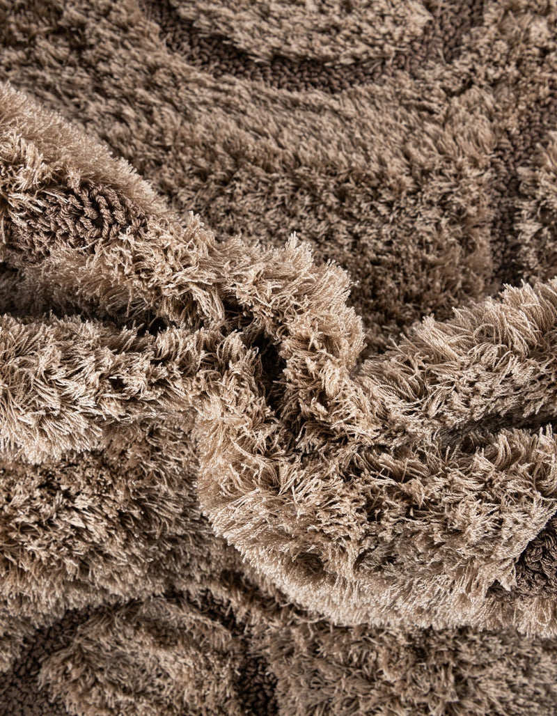 Botanical Bliss Shag Collection Area Rug - Blossomdale Rectangle Light Brown  lifestyle 93