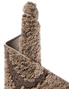 Botanical Bliss Shag Collection Area Rug - Blossomdale Rectangle Light Brown  lifestyle 119