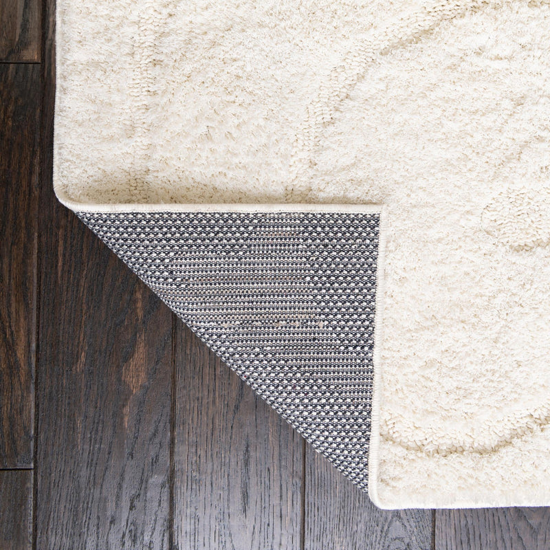 Botanical Bliss Shag Collection Area Rug - Blossomdale Runner Ivory Brown  lifestyle 208