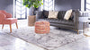 Botanical Bliss Shag Collection Area Rug - Blossomdale Rectangle Light Gray and Gray  lifestyle 8