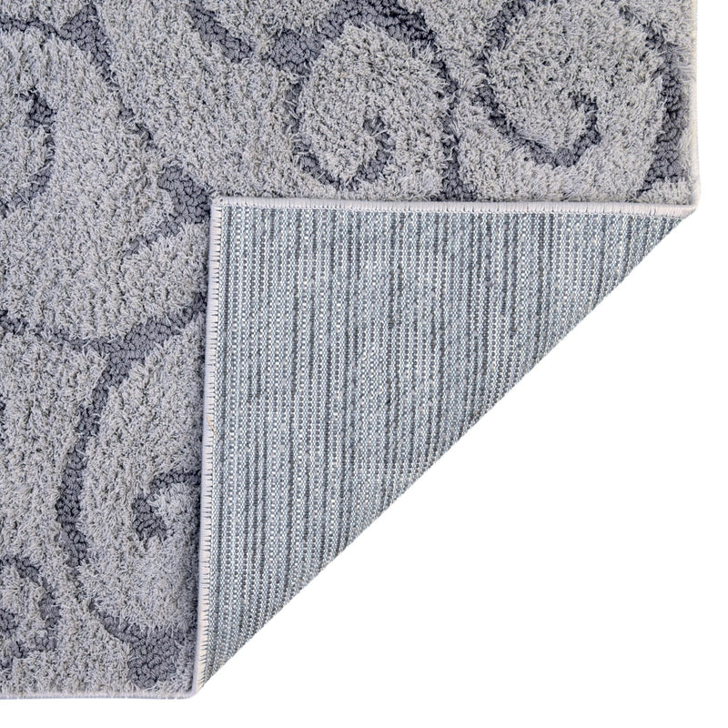 Botanical Bliss Shag Collection Area Rug - Blossomdale Rectangle Light Gray and Gray  lifestyle 25