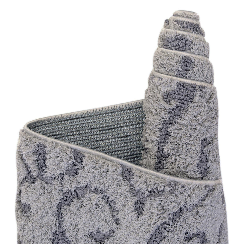 Botanical Bliss Shag Collection Area Rug - Blossomdale Rectangle Light Gray and Gray  lifestyle 31