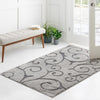 Botanical Bliss Shag Collection Area Rug - Blossomdale Rectangle Light Gray and Gray  lifestyle 45