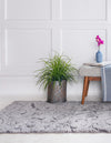 Botanical Bliss Shag Collection Area Rug - Blossomdale Runner Light Gray and Gray  lifestyle 61