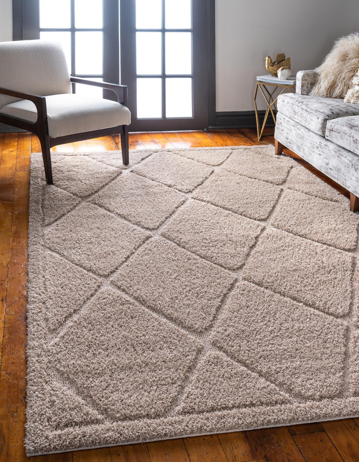 Trellis Haven Collection Area Rug - Havenwood Rectangle Beige  lifestyle 3