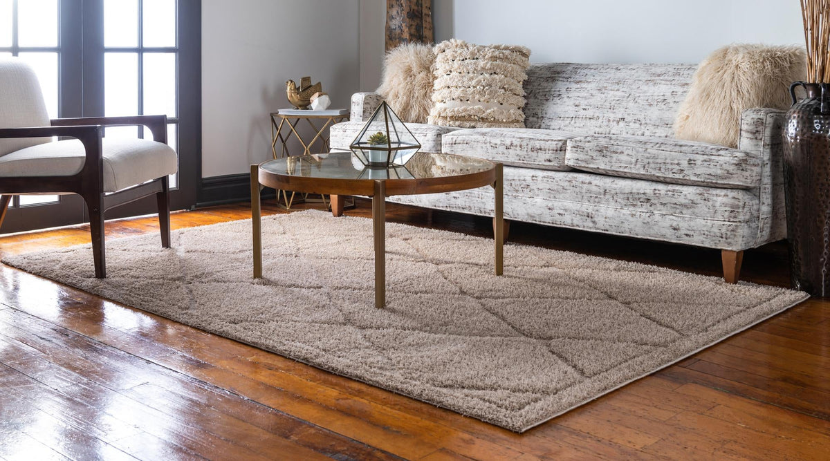 Trellis Haven Collection Area Rug - Havenwood Rectangle Beige  lifestyle 8