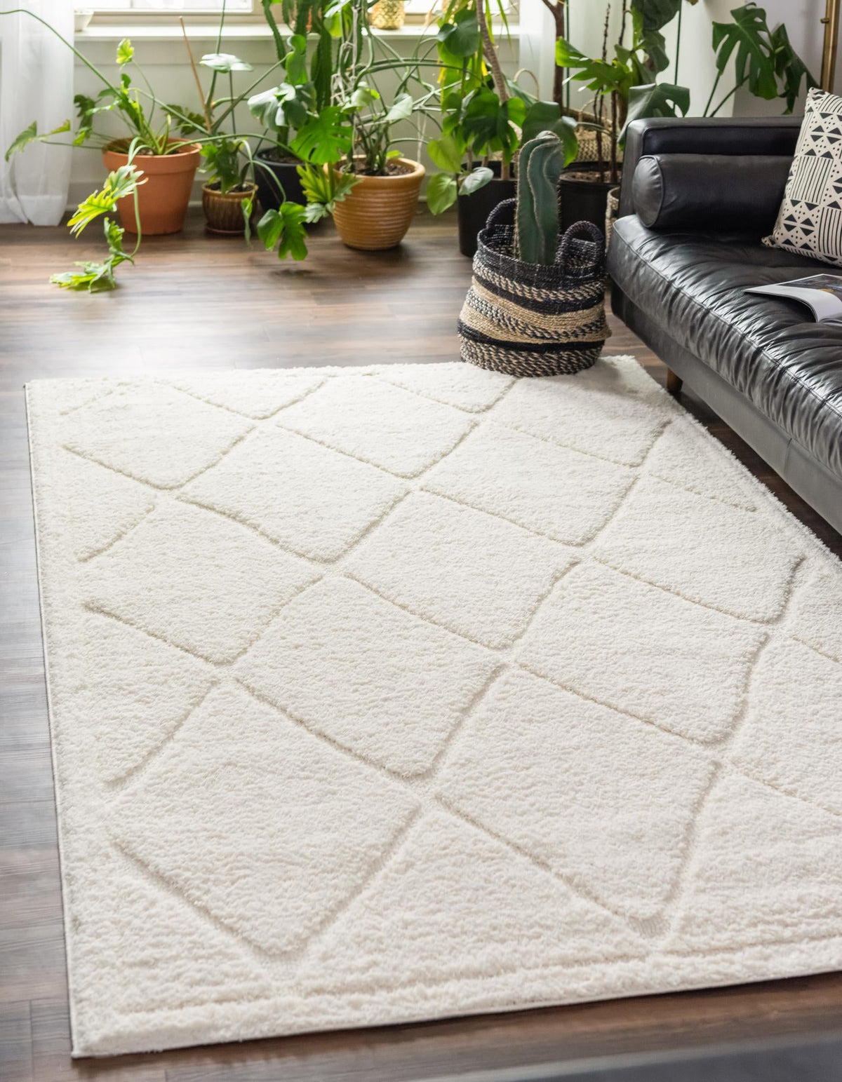 Trellis Haven Collection Area Rug - Havenwood Rectangle Ivory  lifestyle 4