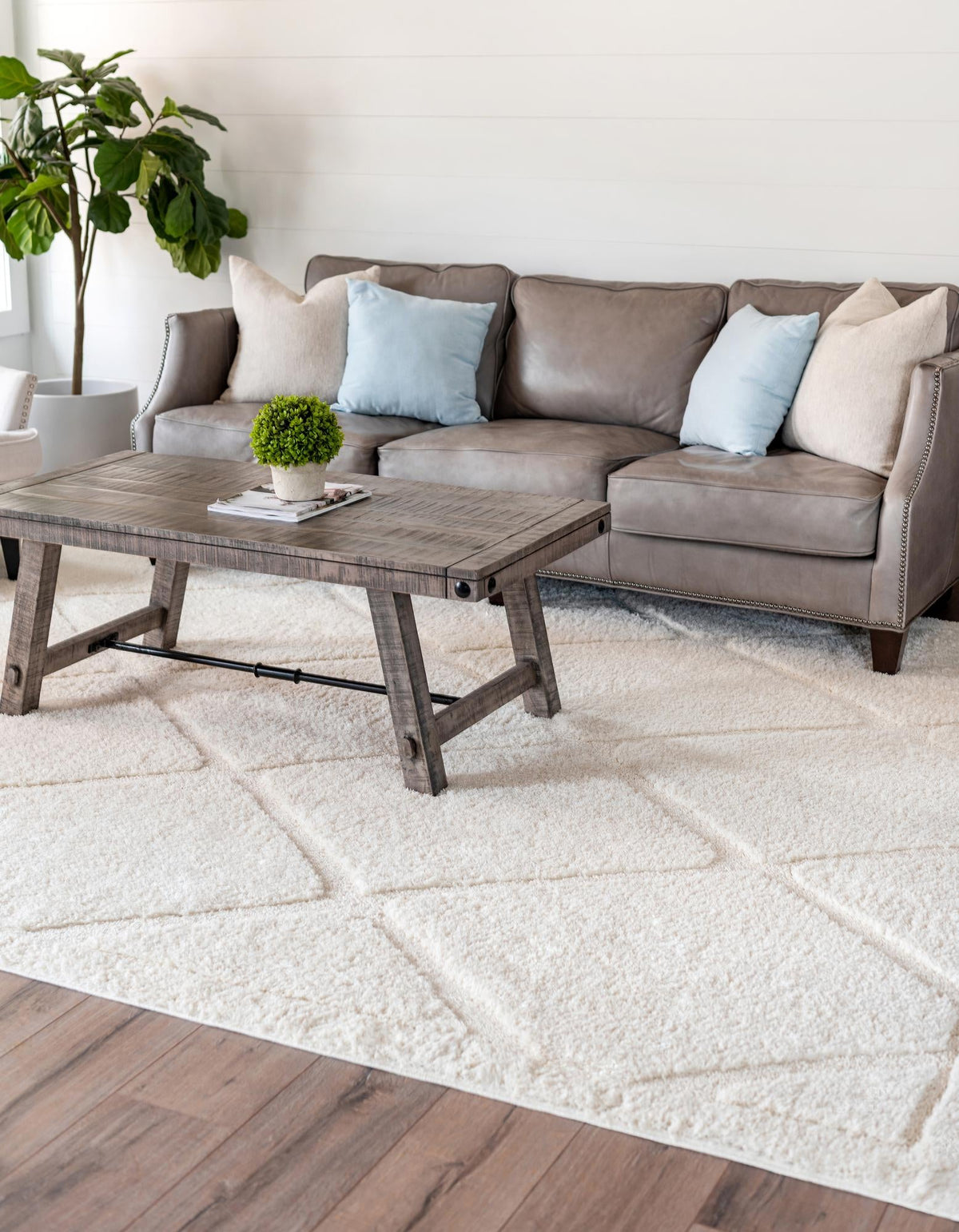 Trellis Haven Collection Area Rug - Havenwood Rectangle Ivory  lifestyle 9