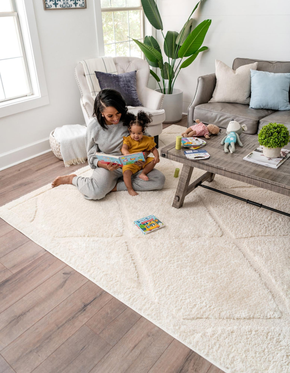 Trellis Haven Collection Area Rug - Havenwood Rectangle Ivory  lifestyle 59