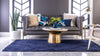 Trellis Haven Collection Area Rug - Havenwood Rectangle Navy Blue  lifestyle 15