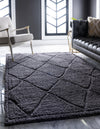 Trellis Haven Collection Area Rug - Havenwood Rectangle Dark Gray  lifestyle 6