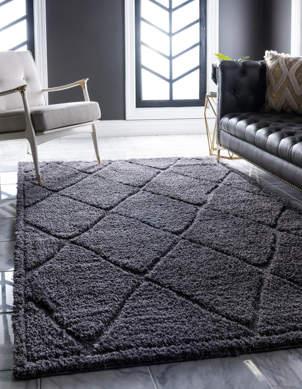 Trellis Haven Collection Area Rug - Havenwood Rectangle Dark Gray  lifestyle 6