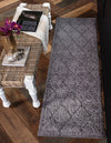 Trellis Haven Collection Area Rug - Havenwood Runner Dark Gray  lifestyle 79