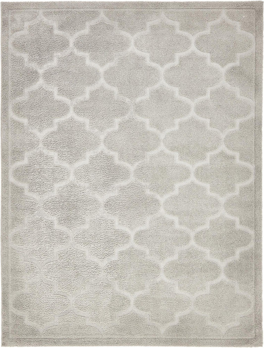 Trellis Haven Collection Area Rug -  Havencrest Rectangle Gray Main