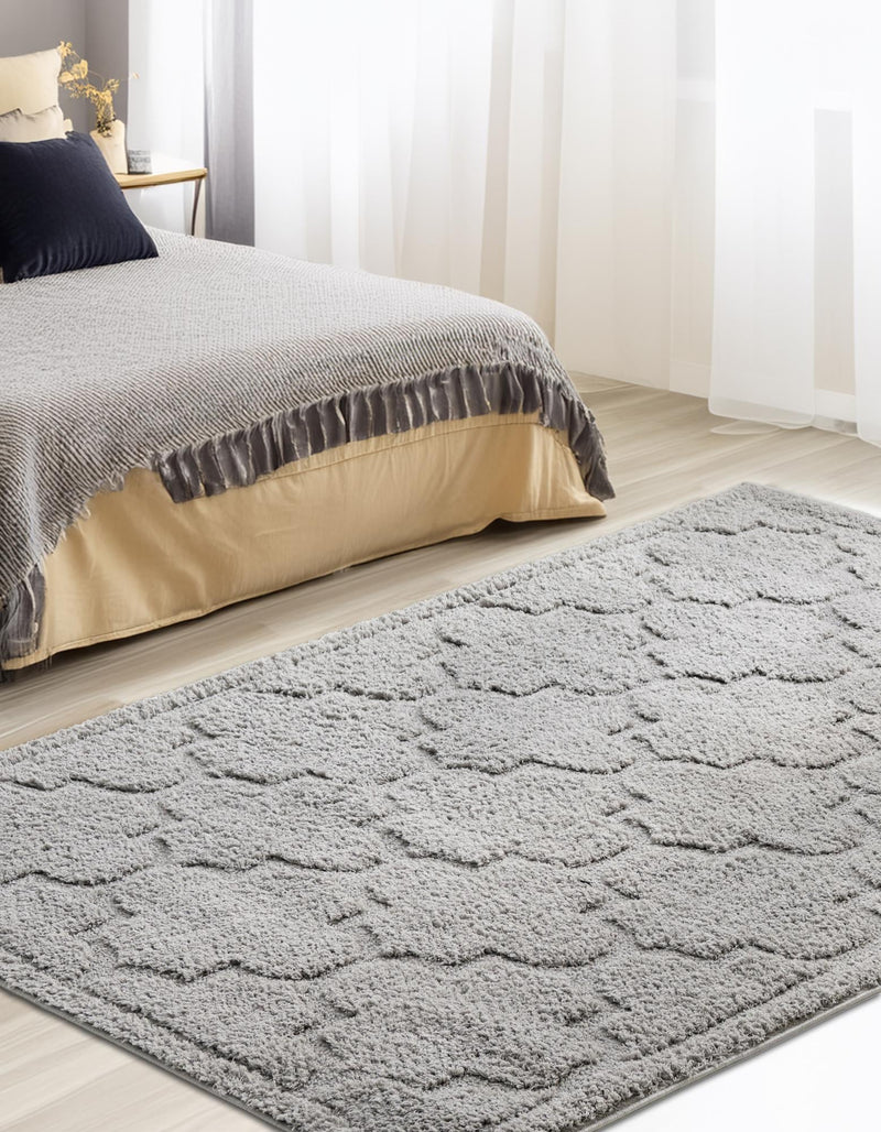 Trellis Haven Collection Area Rug -  Havencrest Rectangle Gray  lifestyle 17