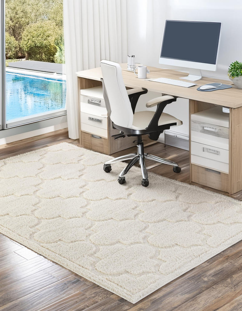 Trellis Haven Collection Area Rug -  Havencrest Rectangle Ivory  lifestyle 8