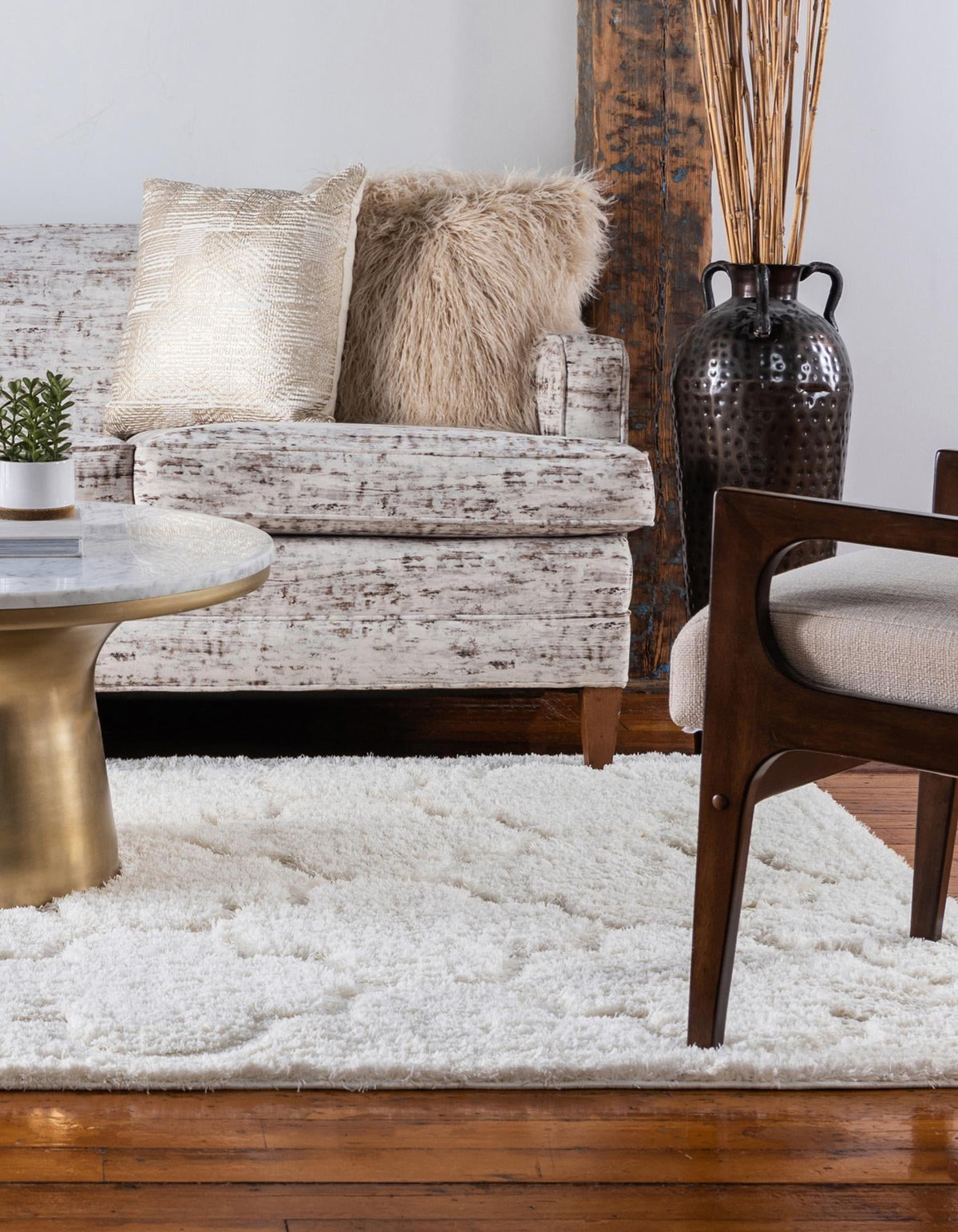 Trellis Haven Collection Area Rug -  Havencrest Rectangle Ivory  lifestyle 13