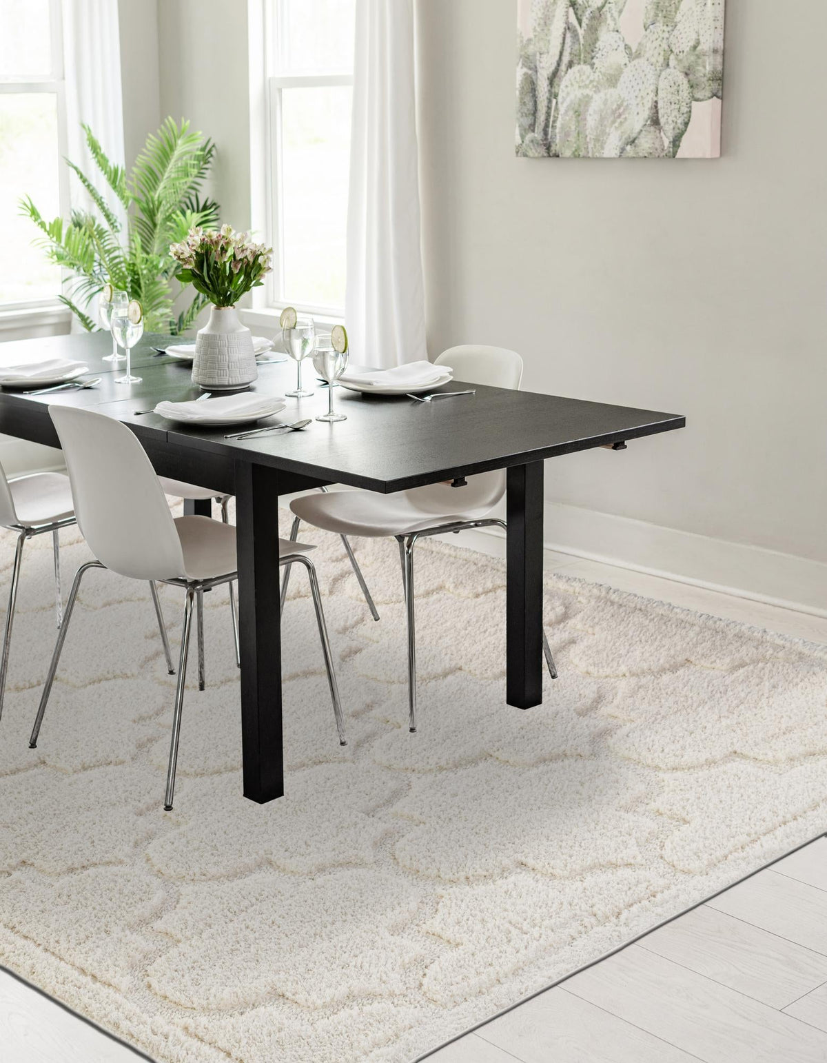 Trellis Haven Collection Area Rug -  Havencrest Rectangle Ivory  lifestyle 18