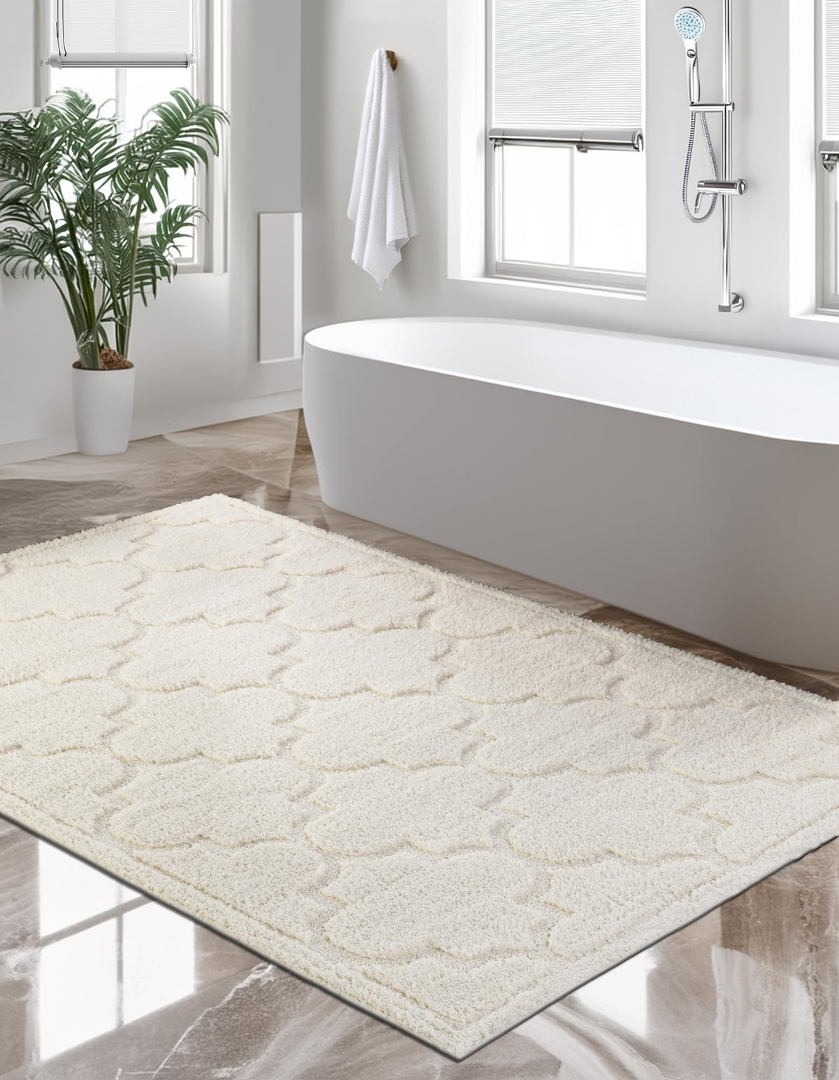 Trellis Haven Collection Area Rug -  Havencrest Rectangle Ivory  lifestyle 22