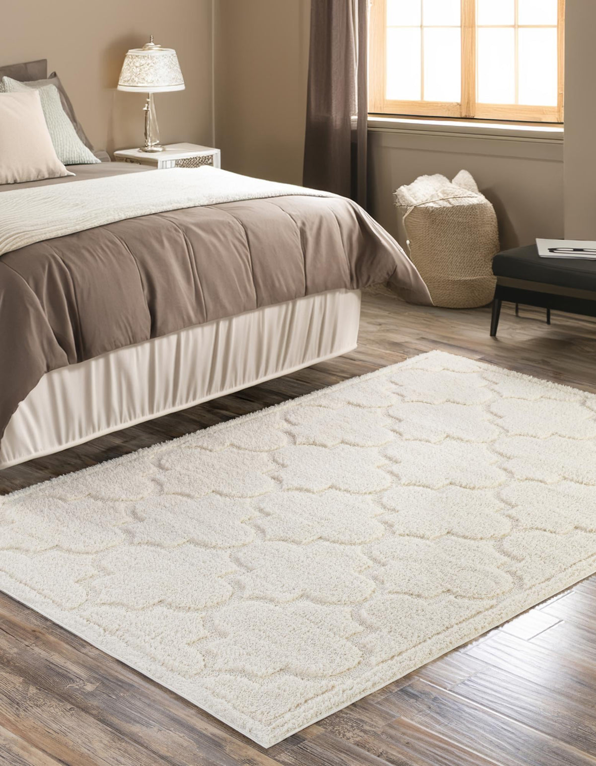 Trellis Haven Collection Area Rug -  Havencrest Rectangle Ivory  lifestyle 30