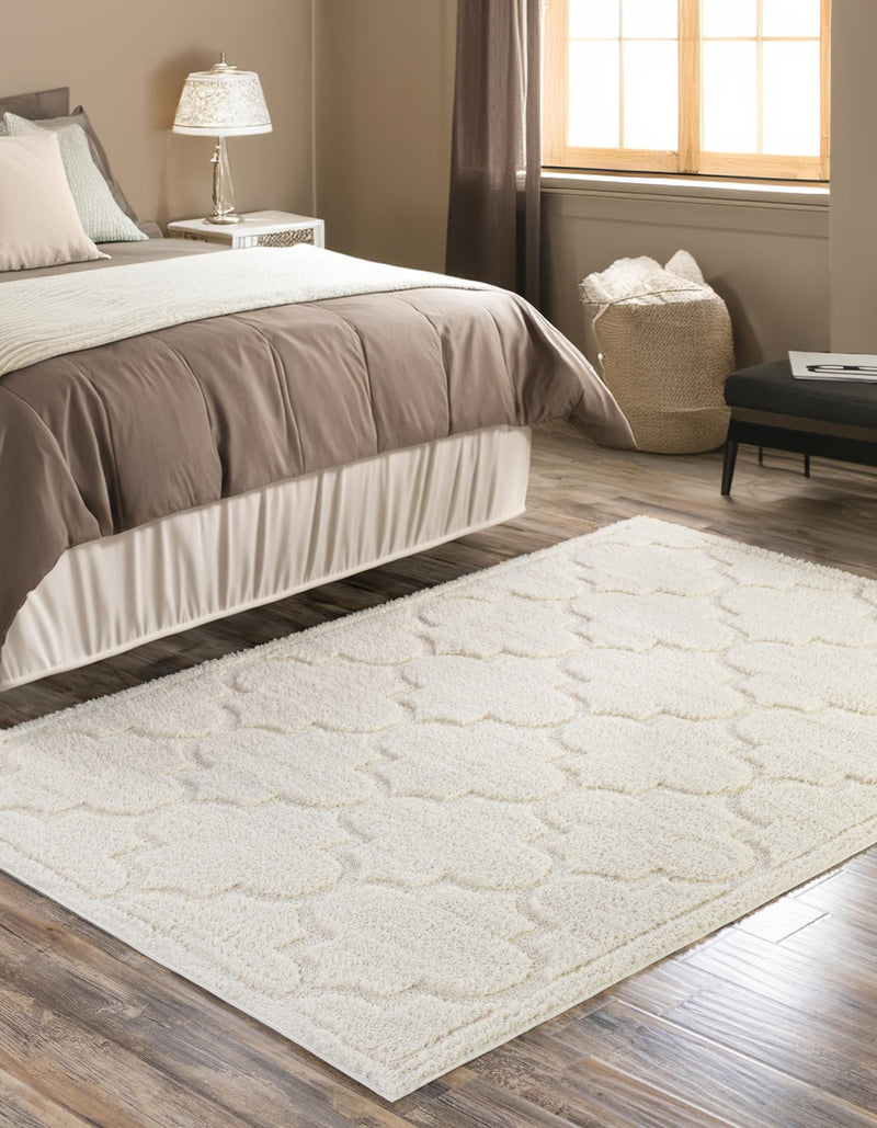 Trellis Haven Collection Area Rug -  Havencrest Rectangle Ivory  lifestyle 30
