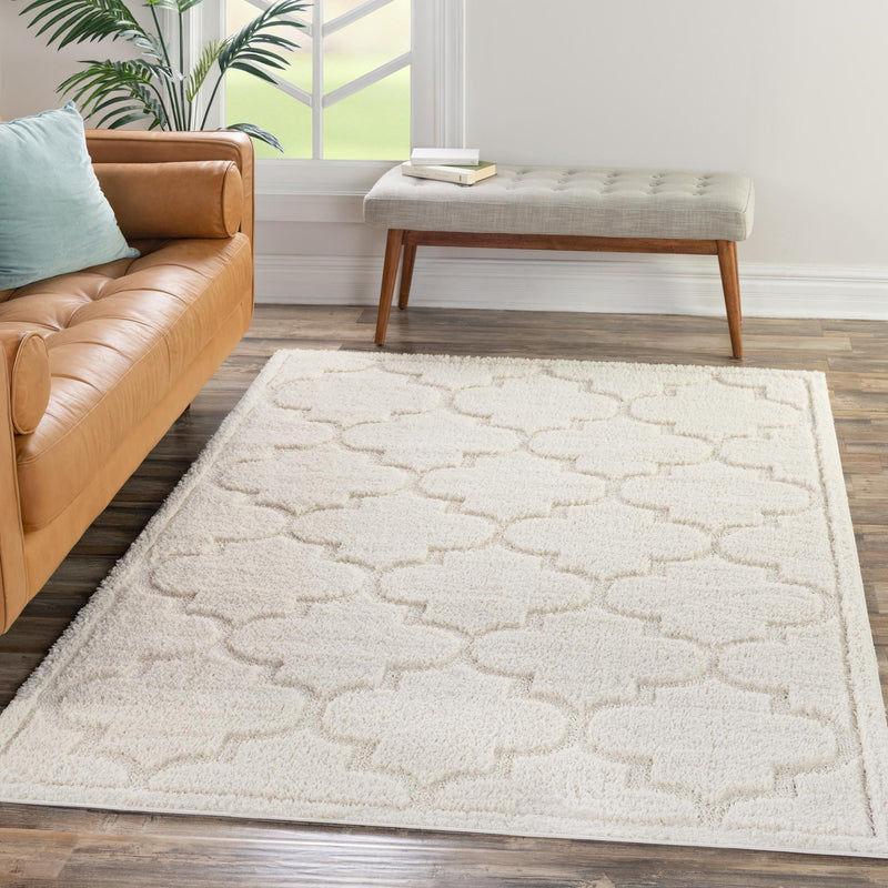 Trellis Haven Collection Area Rug -  Havencrest Rectangle Ivory  lifestyle 79